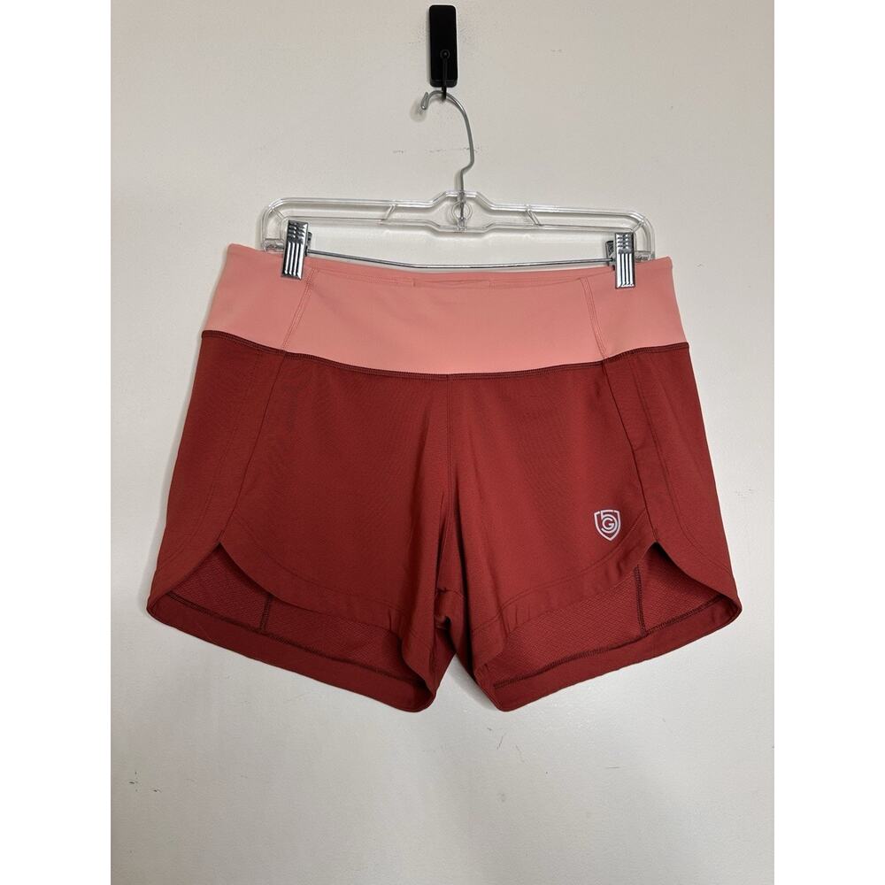 Goal Five Womens Medium Running Shorts Orange Drawstring Athletic Training